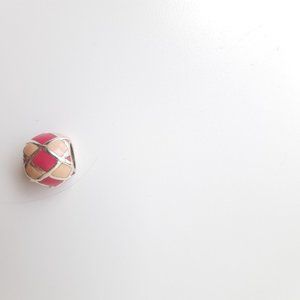 Pandora silver pink charm